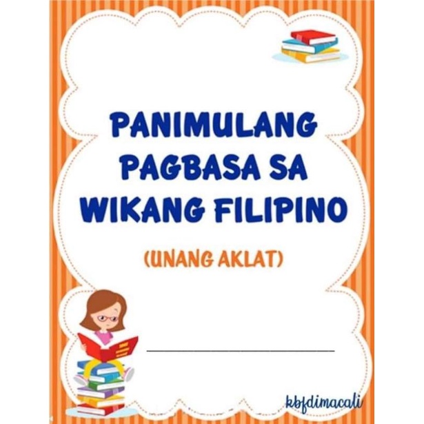 Panimulang Pagbasa Sa Wikang Filipino (35 Pages) Free Bookbind | Shopee ...