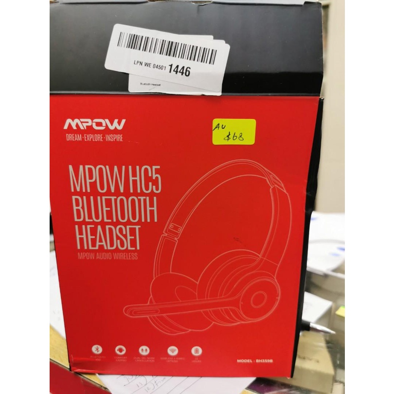 Mpow HC5 On Ear Wireless Bluetooth V5.0 Headphone - BH359B (Gold ...