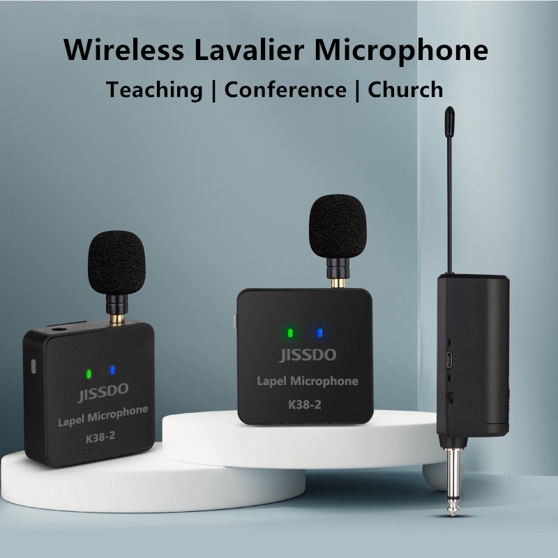 Wireless Lavalier Microphone lapel mic system for recording