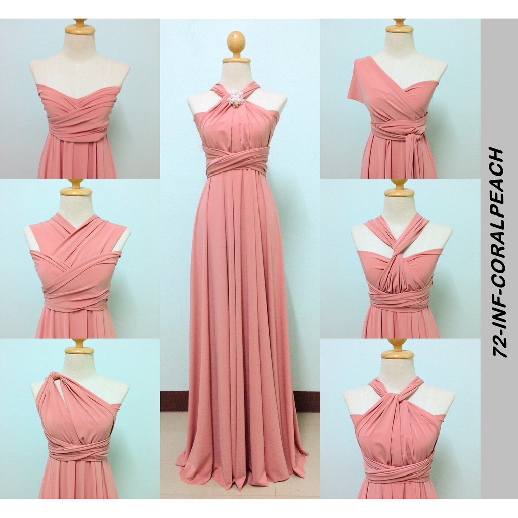 Coral peach hotsell colour dress