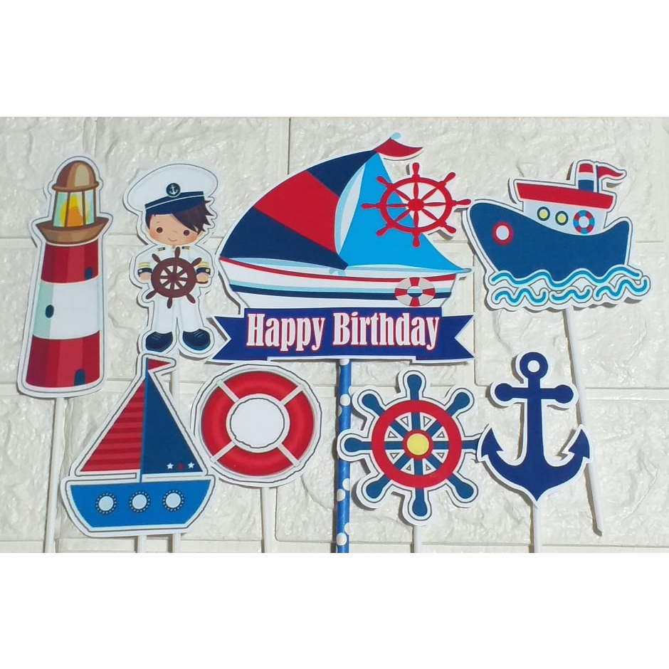 Nautical Cake Topper For Cake Decorations Shopee Philippines