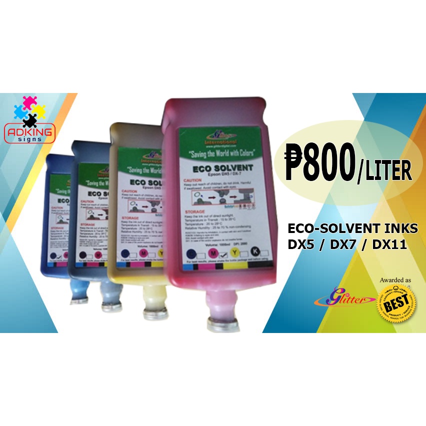 ECO SOLVENT INK (GLITTER BRAND) | Shopee Philippines