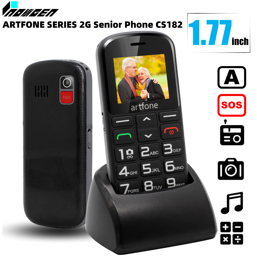INOVAGEN 2g Senior Phone Cs182 With Charging Cradle/Sos Key Speed Dial