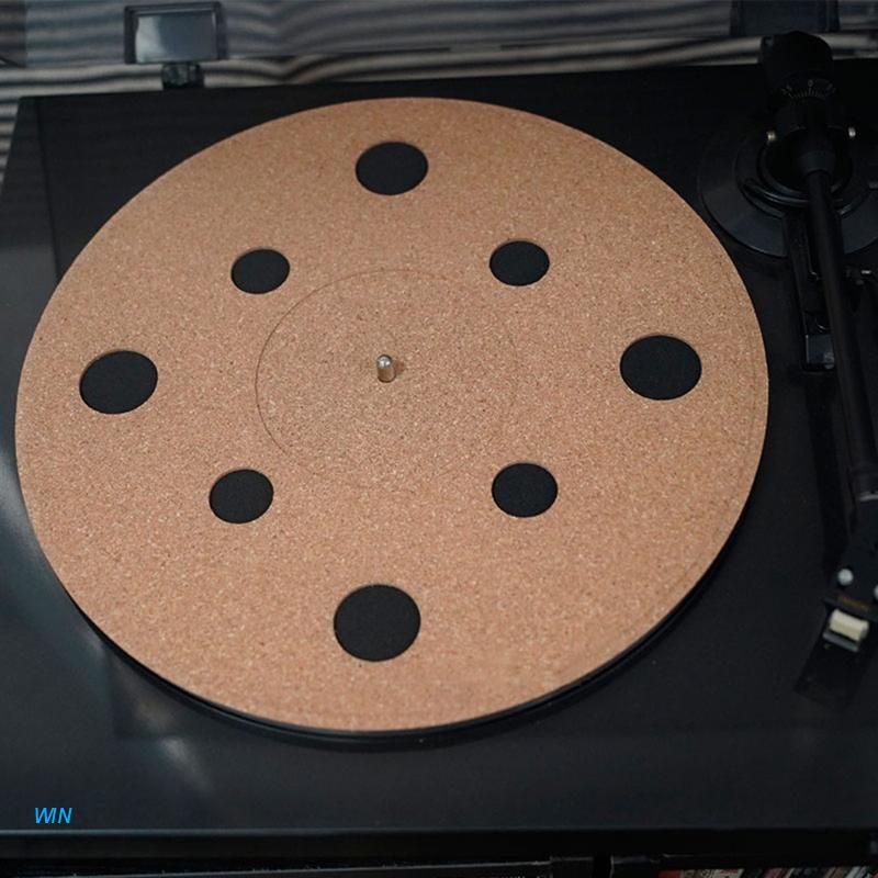 WIN Turntable Slip Mat Rubber Cork Anti Static Vinyl LPRecord Player