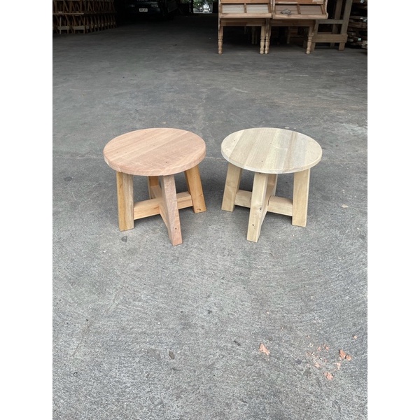 solid kd Mahogany small bilog bangkito (no varnish) Shopee Philippines