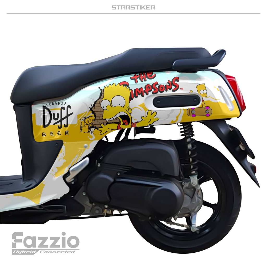 Df Decal Fullbody Yamaha Fazzio New The Simpsons Bart Custom Color