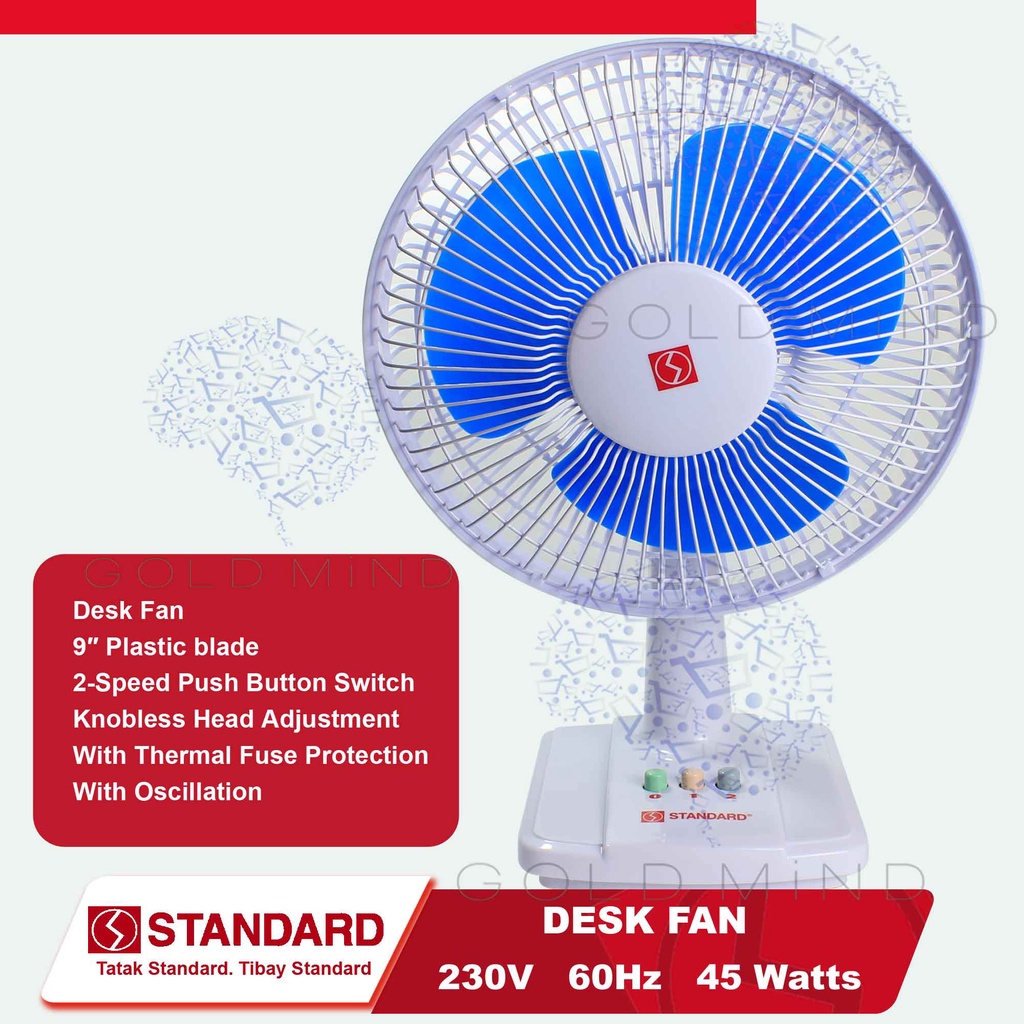 THE NEW Standard Desk Fan 9 inches 7sHA Shopee Philippines
