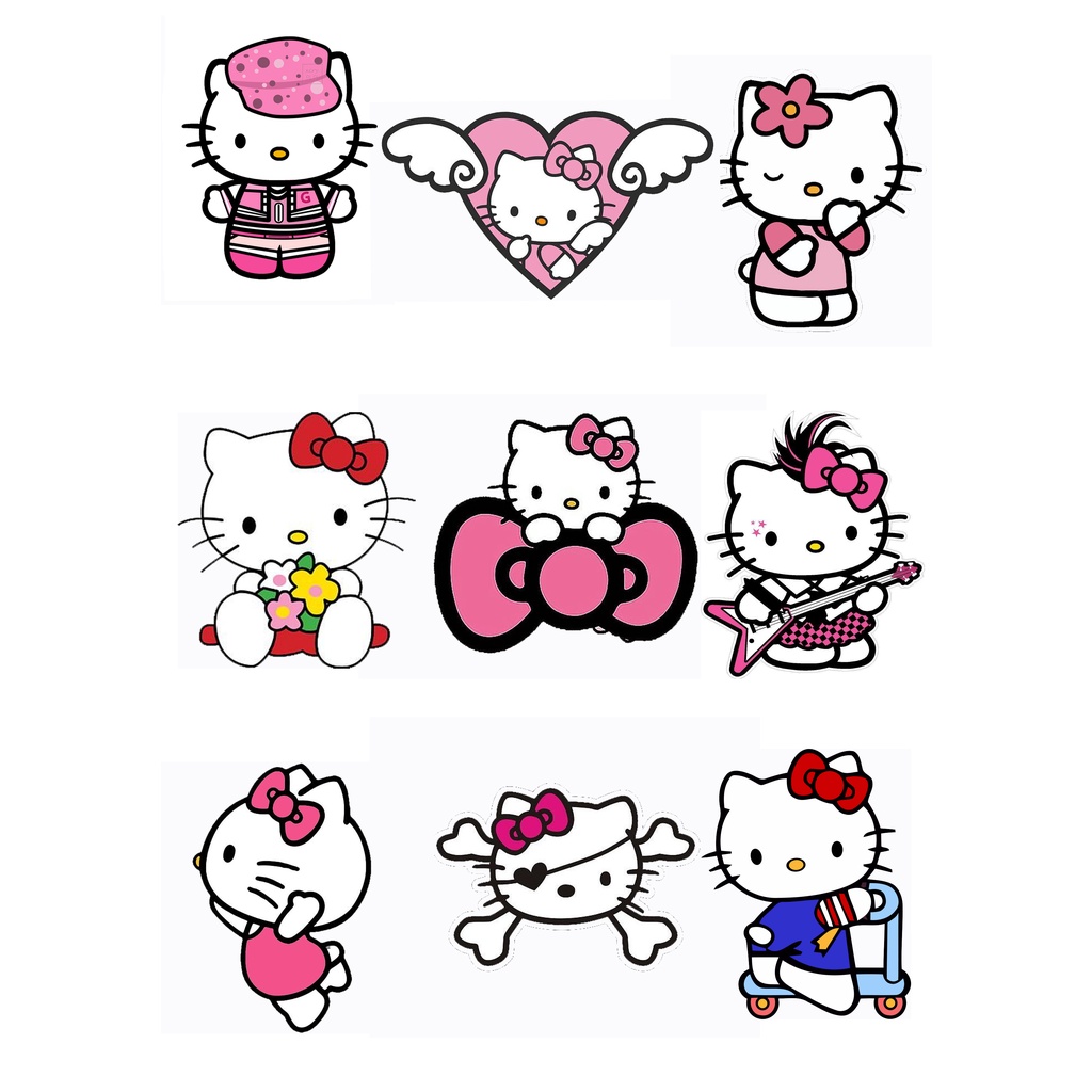 Hello Kitty Sticker Vinyl Waterproof Fadeproof h02 | Shopee Philippines