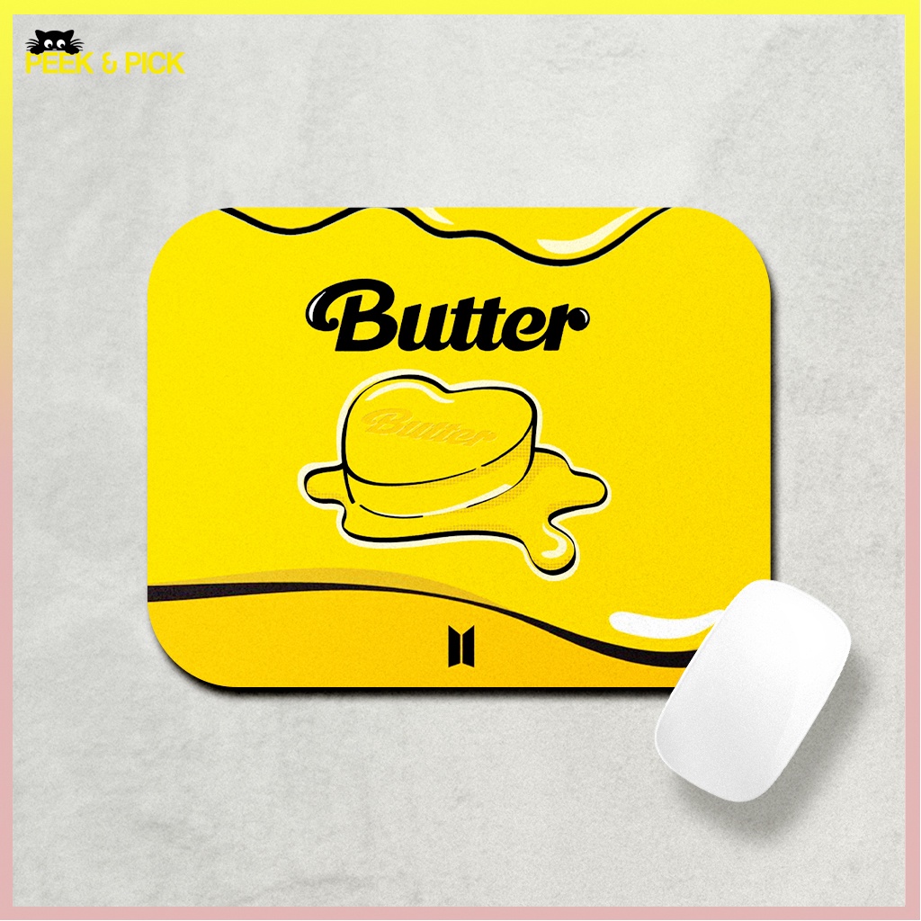 BTS Butter Personalized Custom Mouse Pad KPOP Korean Band 22 x 18cm ...