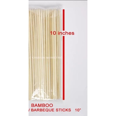 10inches BBQ Sticks / Skewers 500pcs (10 inches, 2.8mm 5packs of 100pcs ...