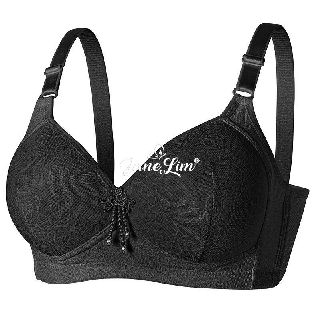 Janelim Ladies Non Wired Floral patterned Bra full covered cup C/D Big size  36-46 678 666