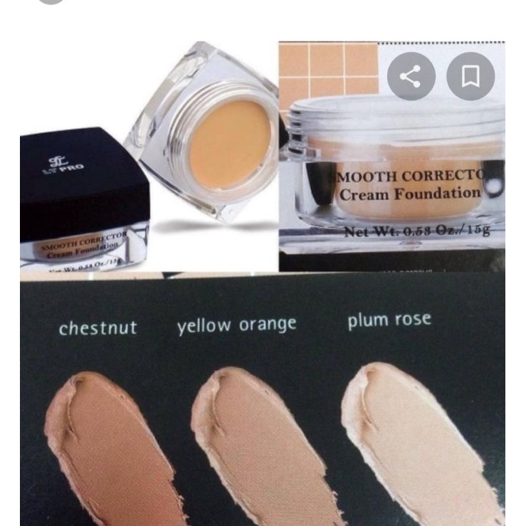Lt pro ltpro smooth corrector cream foundation solid yellow orange ...