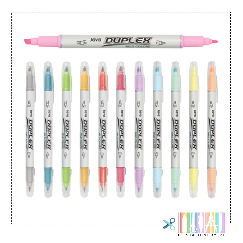 JAVA Duplex Twin Mild Highlighter / Pen Marker / HISTATIONERYPH 1pc
