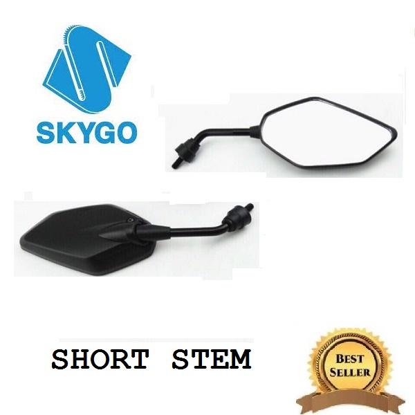 SKYGO ALL MODEL SIDE MIRROR Motorcycle Side mirror black short stem