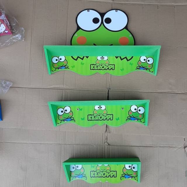 Stacking Wall Shelf 3 Keroppi Display Rack keropi vintage Character ...