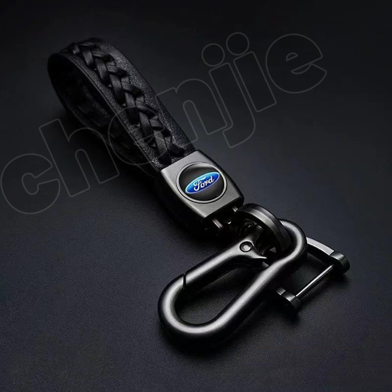 high quality for Ford keychain leather car motorcycle Fashion Men Women ...