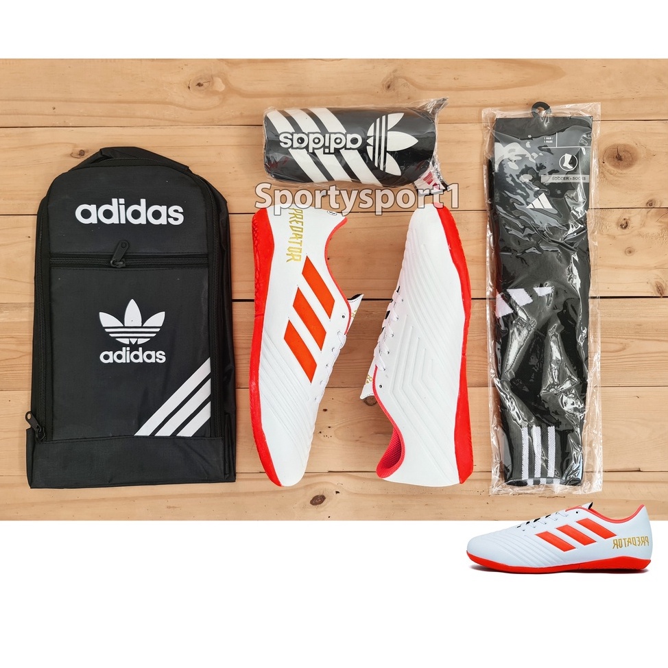 Best DEAL Buy Shoes FREE Bags SOCK Shin Protectors. Latest Adidas Predator FUTSAL Shoes Original Grade Price