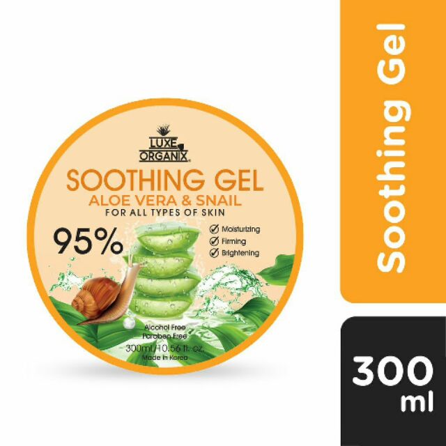 Luxe Organix Aloe Vera And Snail Soothing Gel 95 Shopee Philippines 2378