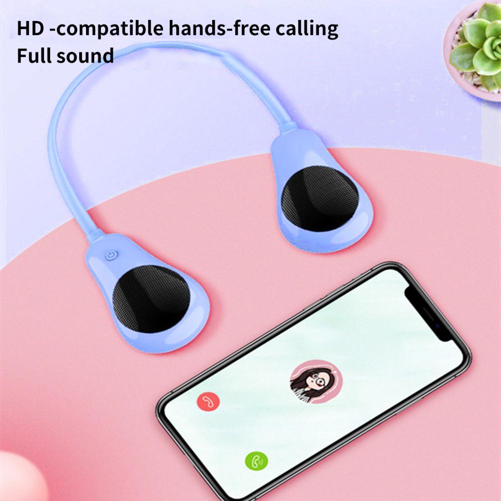 Wireless Loudspeaker Subwoofer Stereo Portable Neckband Bluetooth