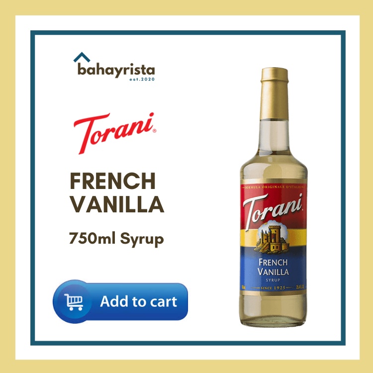 Torani French Vanilla Syrup 750ml | Shopee Philippines