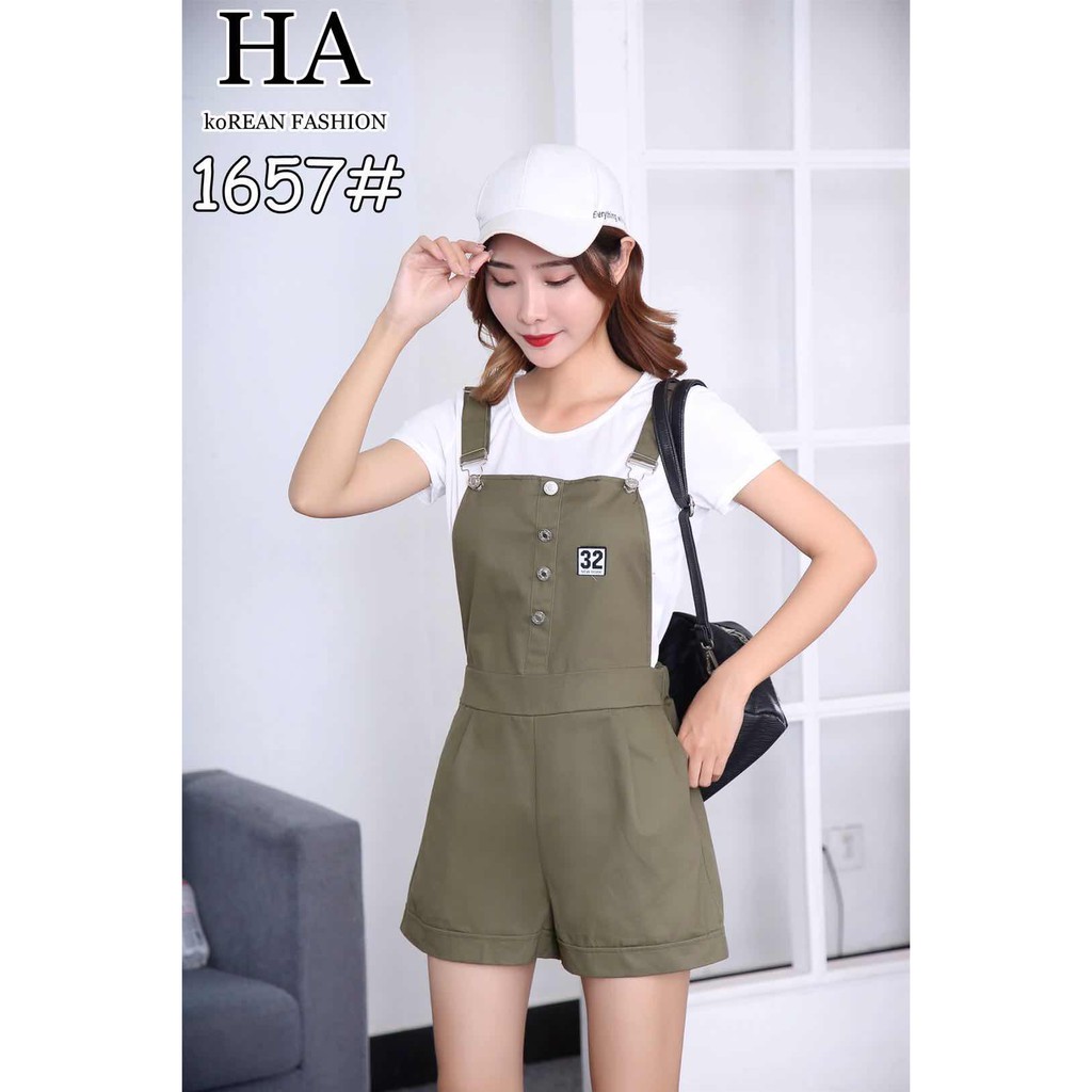 COD Korean fashion 2in1 Jumper short 1657 W blouse Shopee