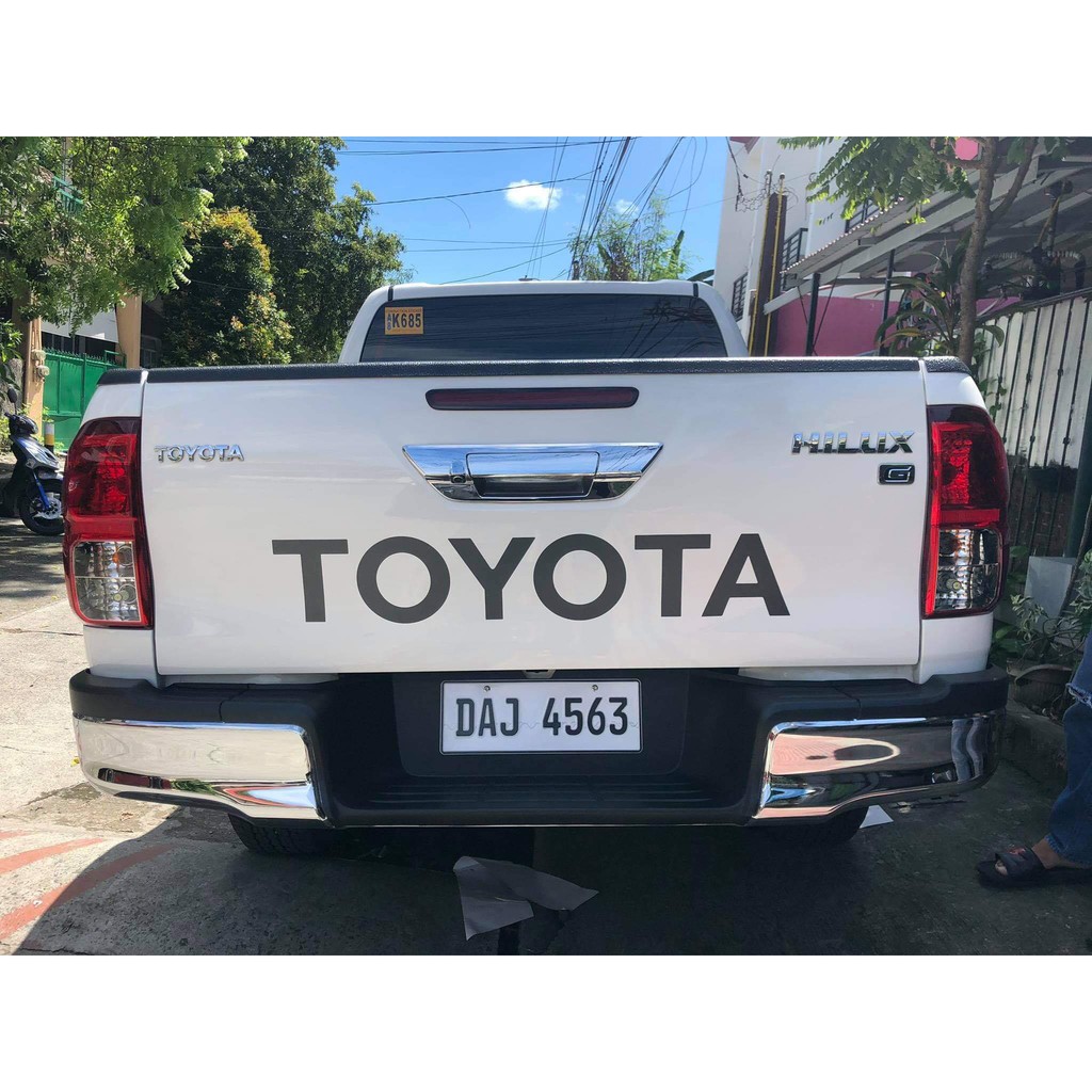 Toyota Tailgate sticker Decal for 05-14 Toyota Hilux Vigo | Shopee ...