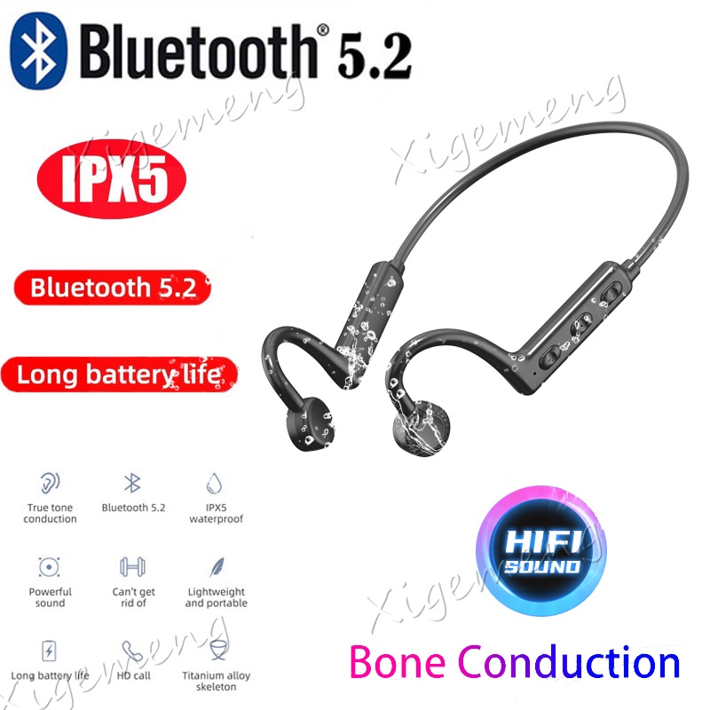 KS19 Bone Conduction Neckband Bluetooth Headset HIFI Sound Quality Low Latency Waterproof Sports