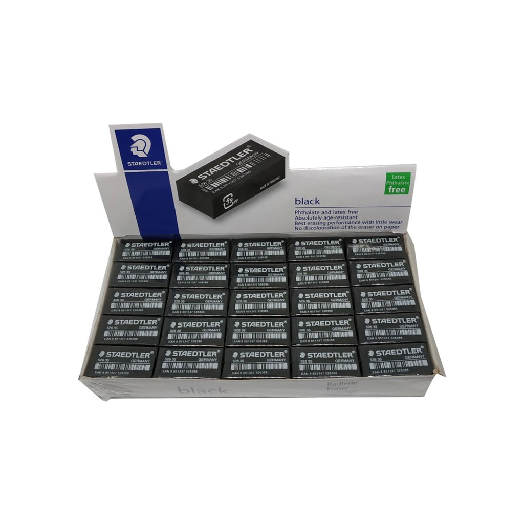 STAEDTLER Pencil Eraser 526 35B (50 Pcs) Shopee Philippines