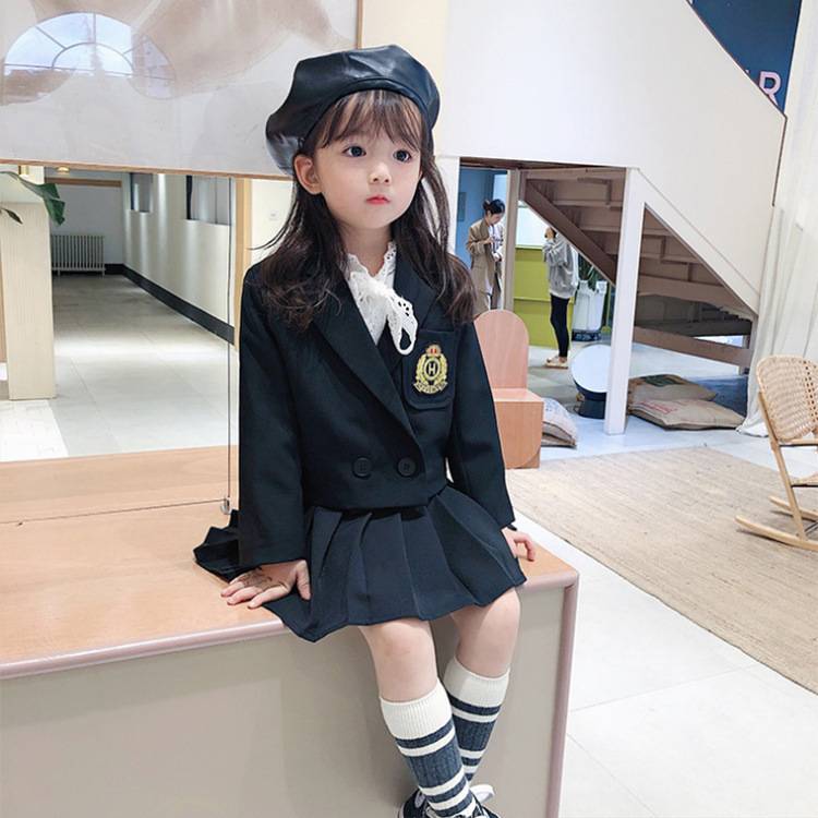 Girls' college style JK suit spring autumn new student Korean
