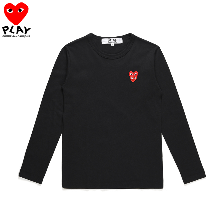 cdg double heart long sleeve