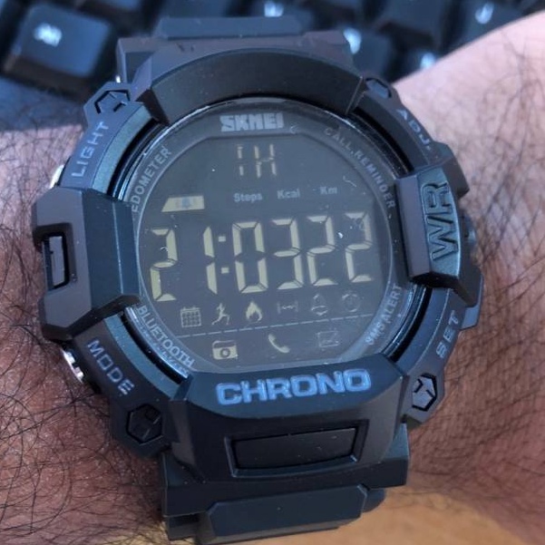 SKMEI 1249 Men s Bluetooth Pedometer Calorie Smart watch Sports Watch Chrono Watch for Men Shopee Philippines