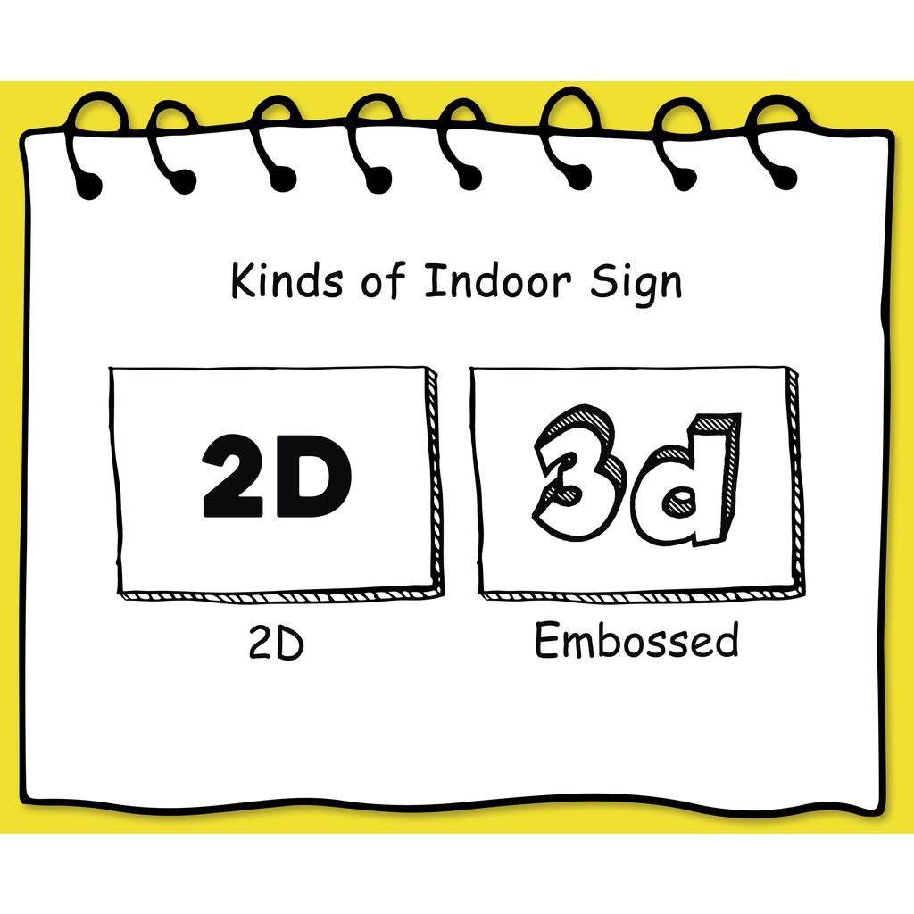 Acrylic Indoor Signage Sticker/Embossed | Shopee Philippines