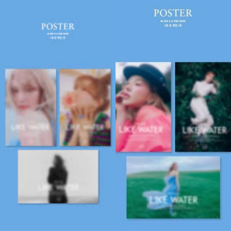 WENDY LIKE WATER ALBUM OFFICIAL POSTER ONLY | Shopee Philippines