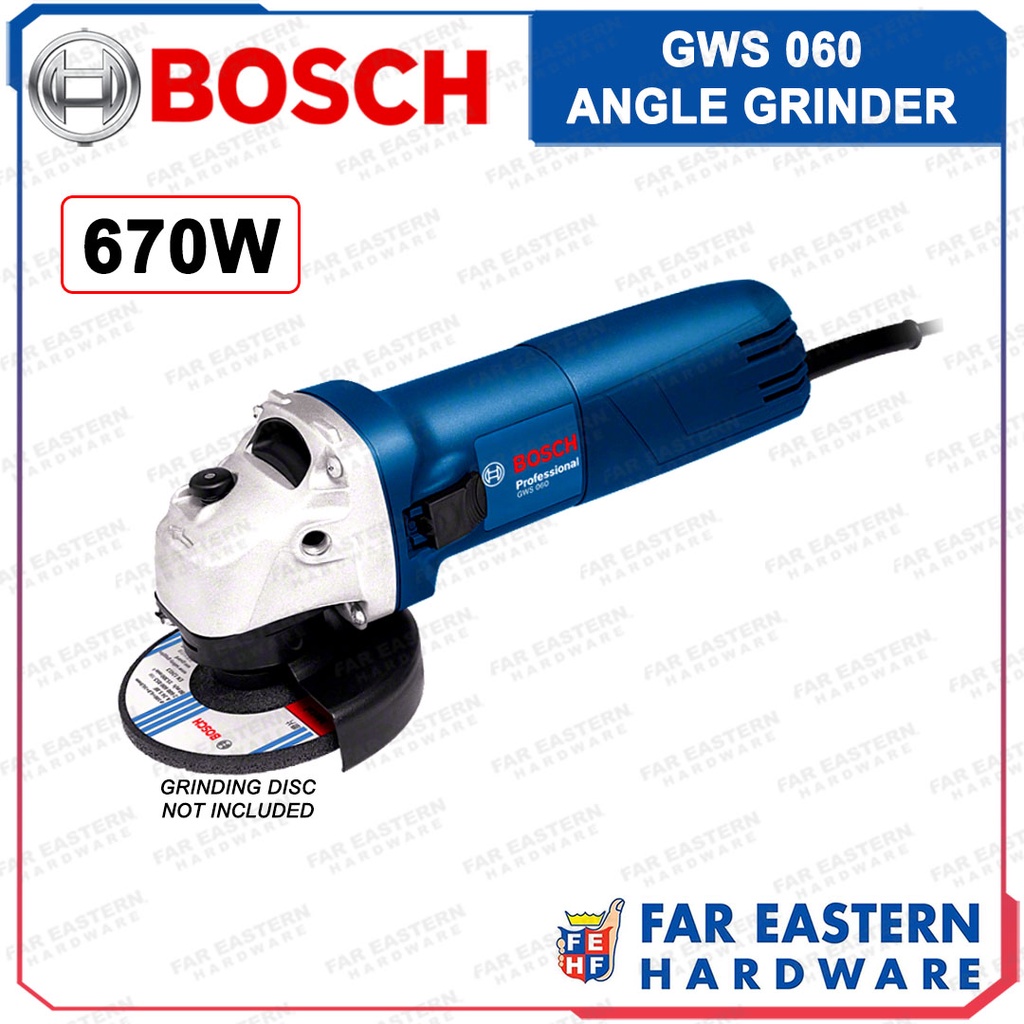 BOSCH GWS 060 Angle Grinder 4" 670W RBPTCC Shopee Philippines