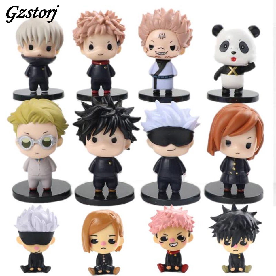 Jujitsu Kaisen PVC cartoon character, 8-piece set, Yuji Itadori ...