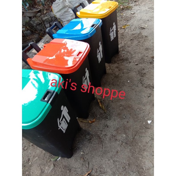 OROCAN Trash Bin/Can with Wheels and Lock 80L (Basurahan/ Garbage Bin) Shopee Philippines