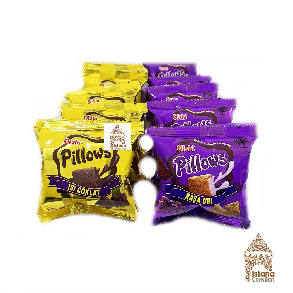 Oishi Pillows Snack Pillow Chocolate/Sweet Potato (10Pcs Contents