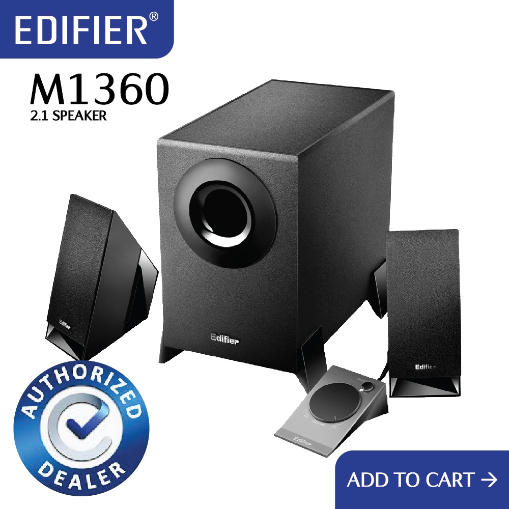 Edifier M1360 2.1 Speaker with Quality Satellites and Subwoofer