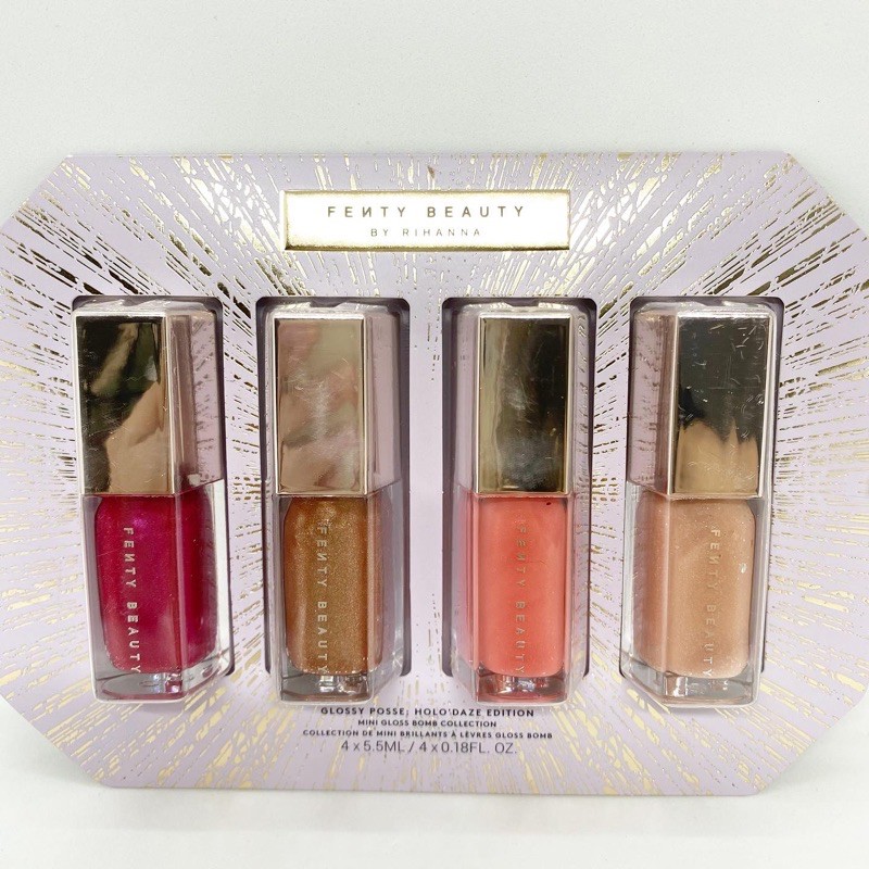 FENTY BEAUTY Glossy Posse Holo'daze Edition Mini Gloss Bomb Collection -  Lipgloss, Fenty Beauty