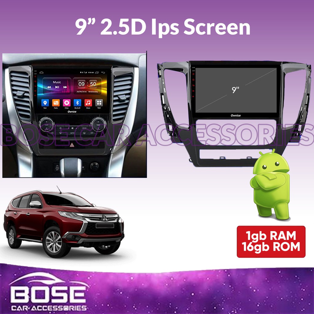 Mitsubishi Montero 2016 ON Car 2 DIN Android OEM Panel Head Unit ...