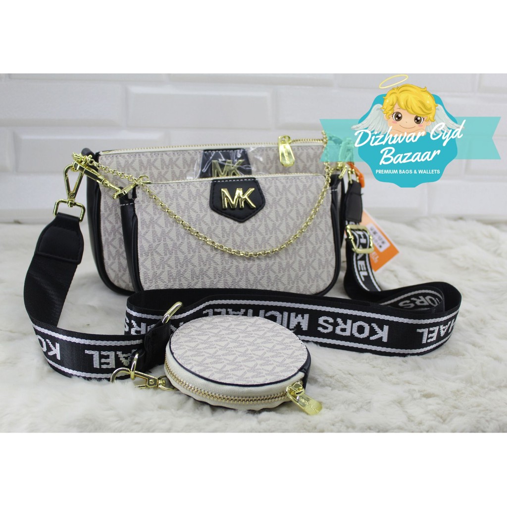 Michael Kors 3 in 1 Multi pochette in White