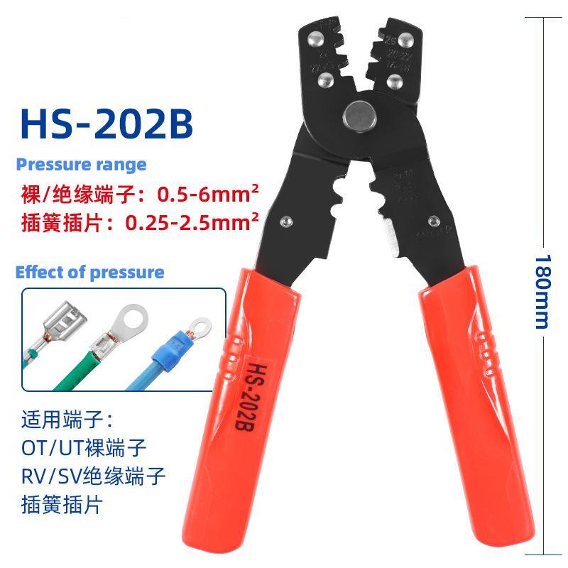 4 in 1 Multi functional HS-202B HS-202D Terminal Crimping Tool Terminal ...