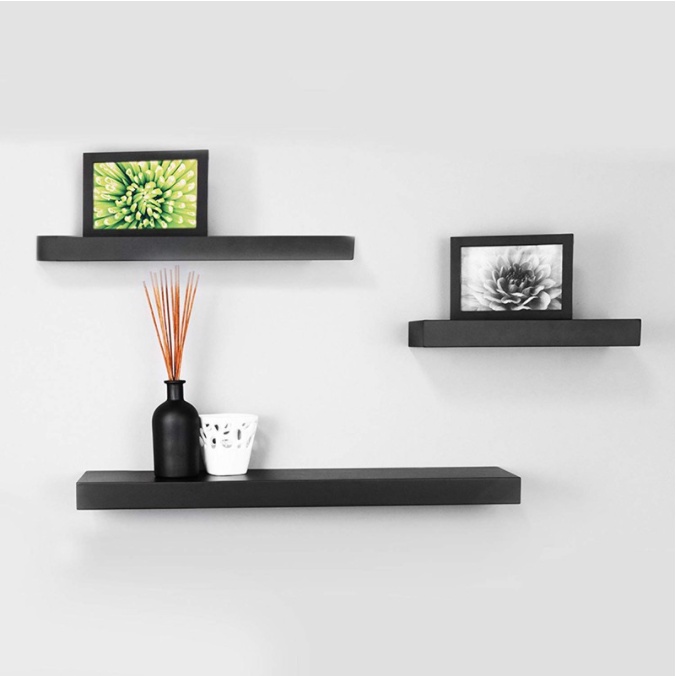 Kruzo Floating Wall Shelves Bookshelf Display Wall Shelf Storage Rack 3 ...