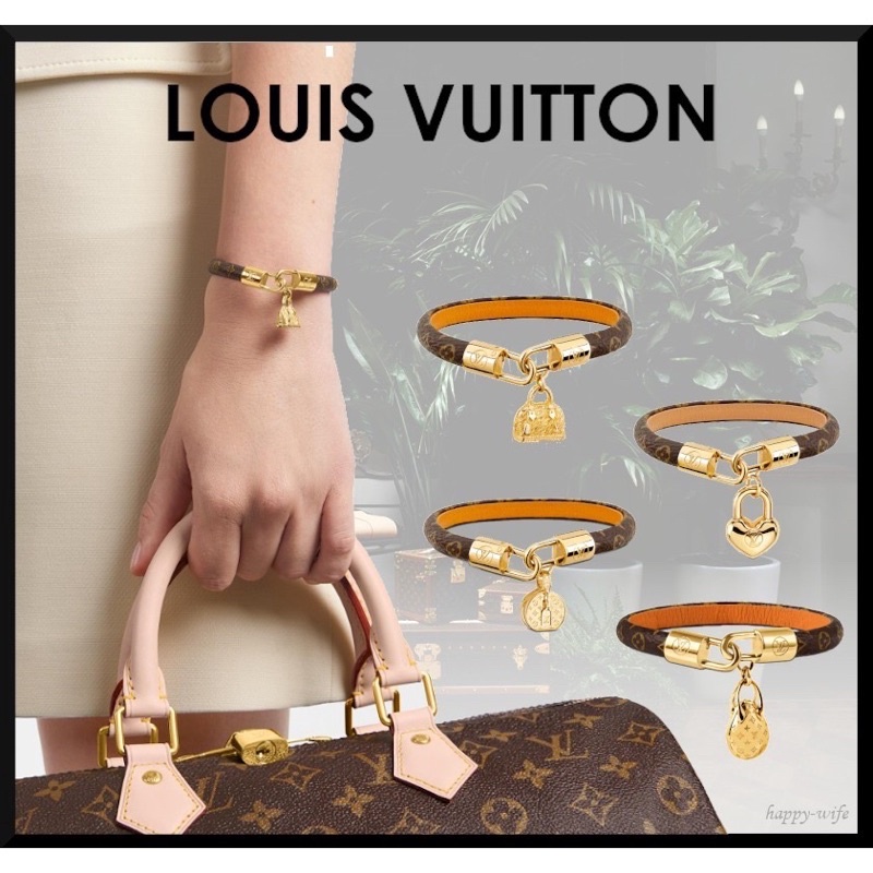 AAAA]18k Gold lv Leather Bracelet & Bangle For Women Jewelry