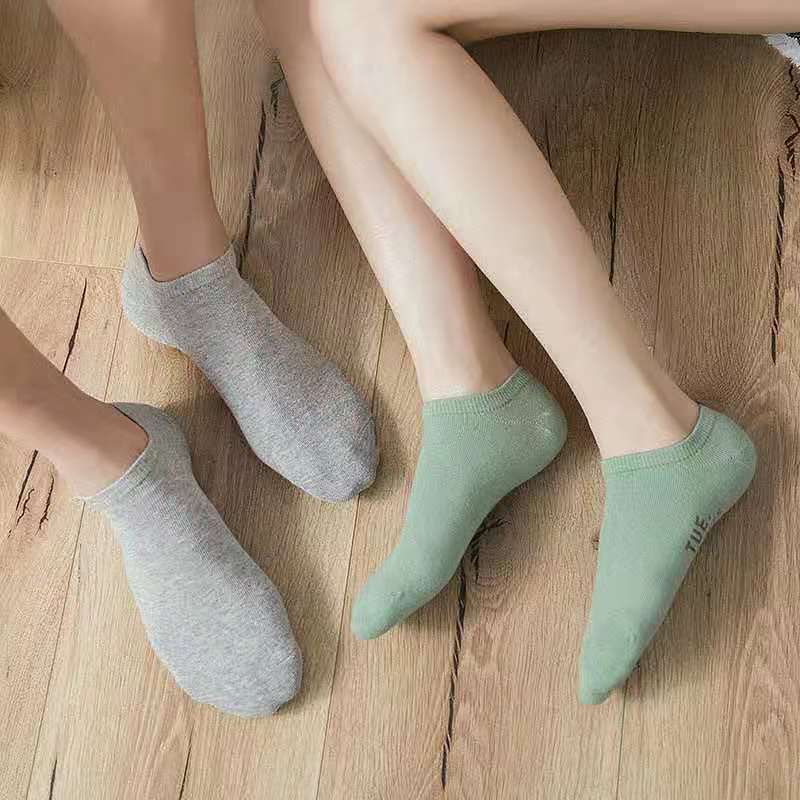 Candy Colors Women Ankle Socks Funny Cute Solid color Boat Socks