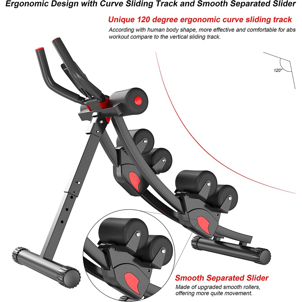 OS Portable ABS Glider Generator Exercise Equipment Abdominal Toning Machine