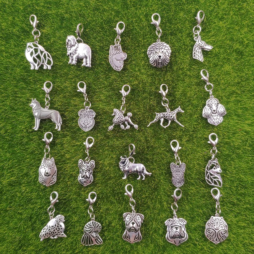 Broche / Porte-clés Spitz Poméranian En étain (pewter) - Marque Dannyquest, Argenté