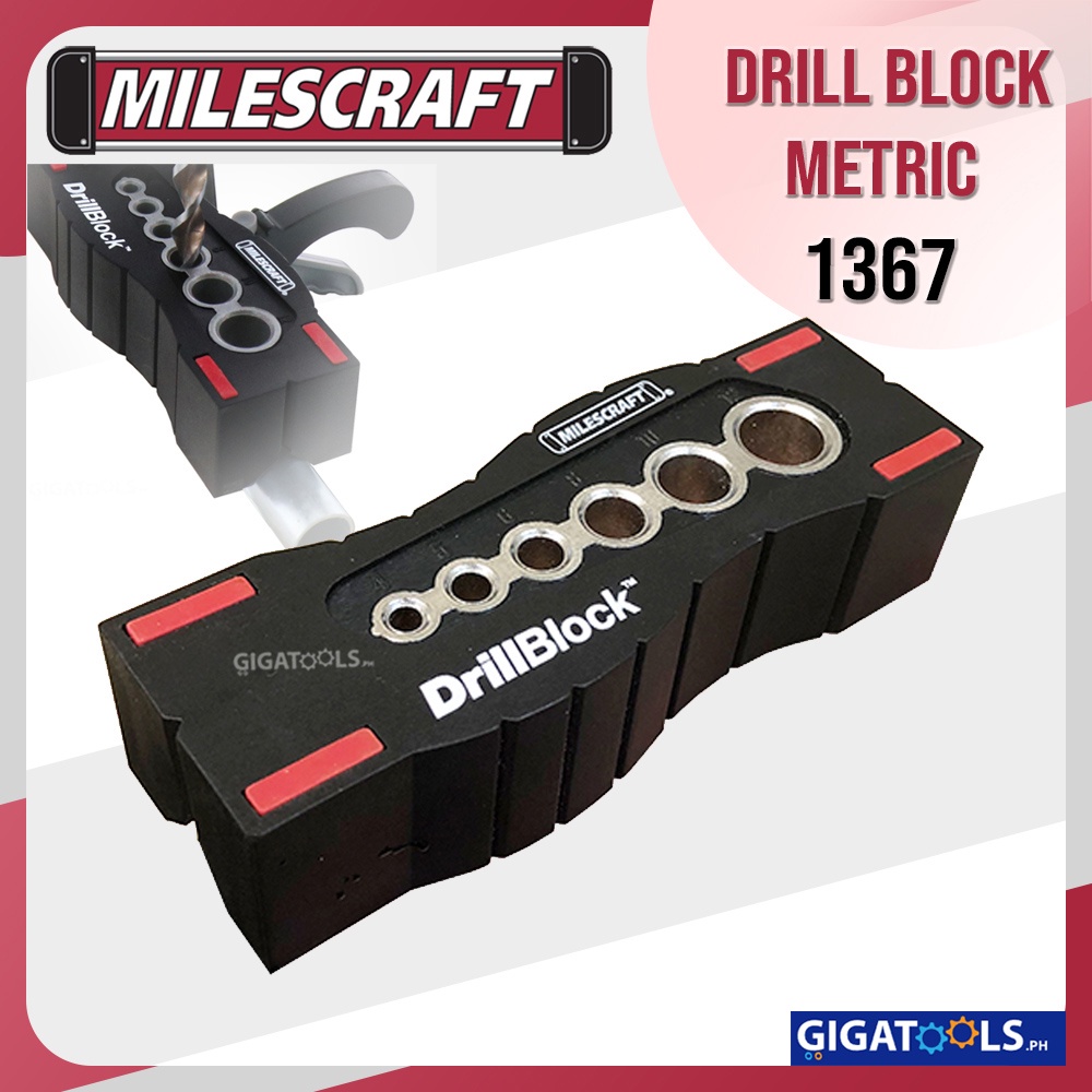 Milescraft Professional DrillBlock HandHeld Drill Guide Metric ( 1367