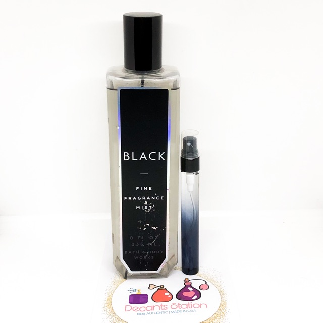 Black fine fragrance online mist