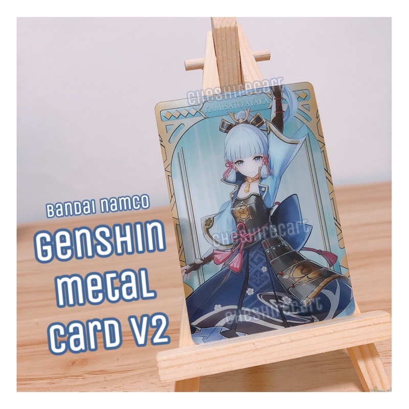 [ONHAND] Genshin Impact Official Bandai Japan Metal Cards / Trading